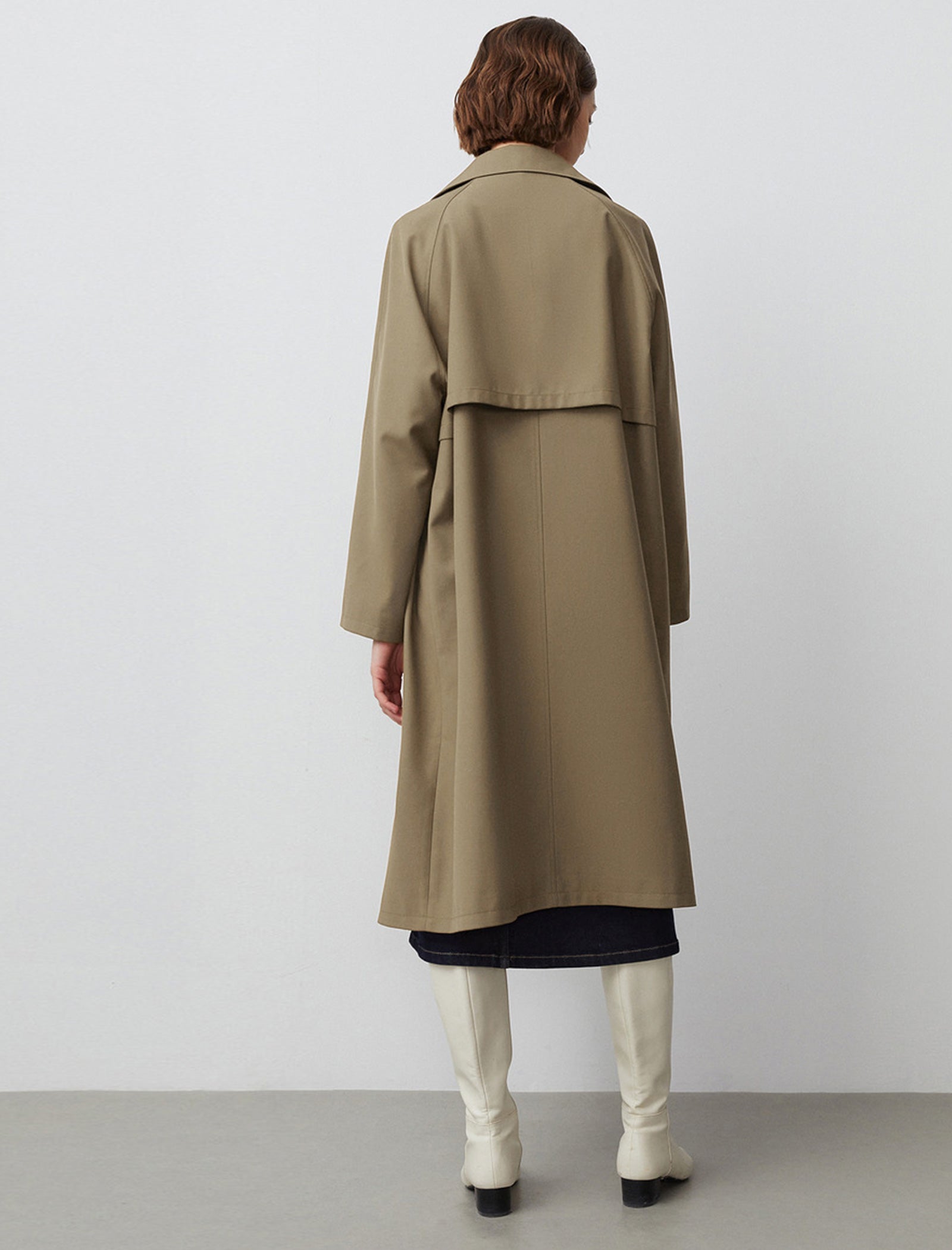 Double-Breasted Relaxed Fit Trench Coat